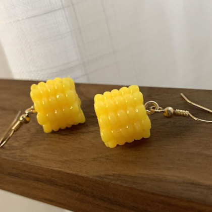 Corn Earrings Without Piercing Ear Clips Realistic..