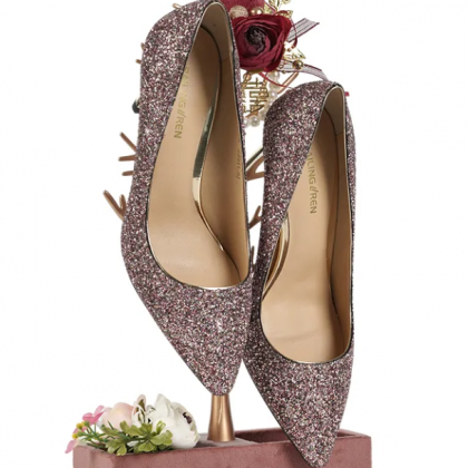 Diy Wedding Shoe Stand Golden Bird Jewelry Stand..