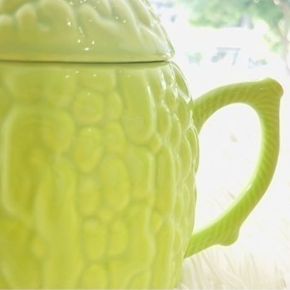 Creative Bitter Melon Ceramic Cup Funny Ins High..