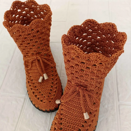 Pure Hand-crocheted, Comfortable Non-slip Thin..