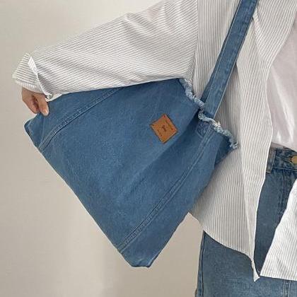 Women's Demin Shoulder Messenger Bag..