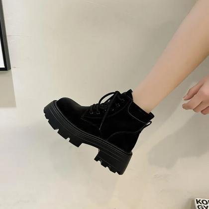 Women's Fashion Platform Boots Autumn..