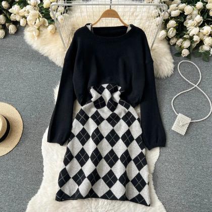 Retro Long Sleeve Party Sweet Casual Clothes, O..