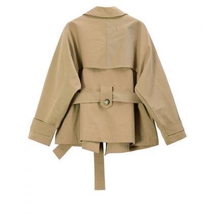 Spring/autumn Loose Oversize Woman Trench Coat..