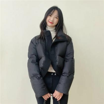 Korean Version Cotton Jacket Design Feeling Loose..