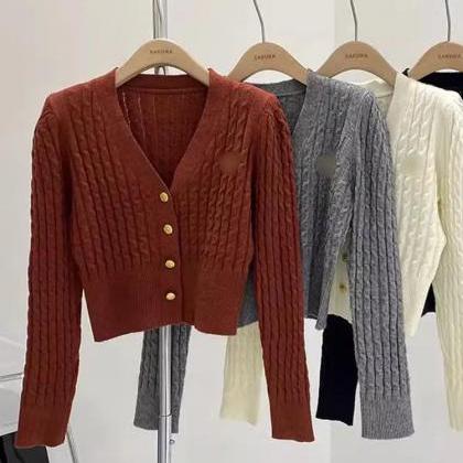 Casual Knitted Sweaters For Women Cardigan..