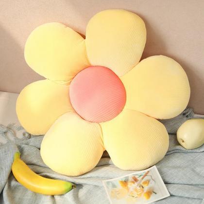 Stuffed Six Petal Flower Cushion Girly Room Decor..