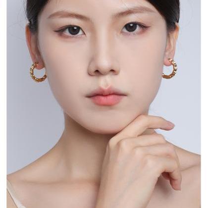 Exaggerated Geometric Earrings Female Niche..