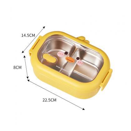 Insulated Cartoon Bear Stainless Steel Lunch Box..