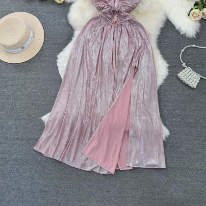 Elegant Velvet Strapless High-low Evening Gown..