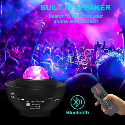 Starry Night Light Projector With Bluetooth Music..