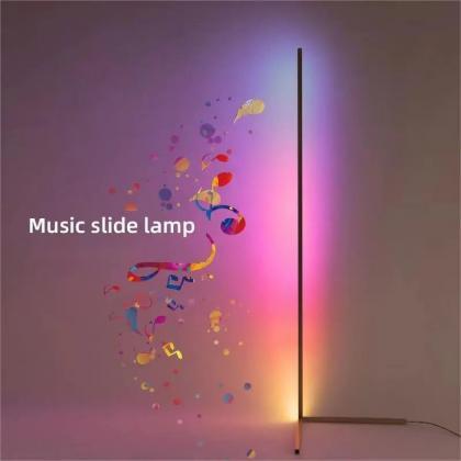 Colorful Music Note Led Floor Lamp With Remote..