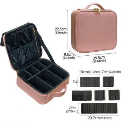 Pu Leather Cosmetic Bag For Women Multi-functional..