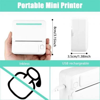 Compact Hd Mini Printer Portable Wireless Thermal..