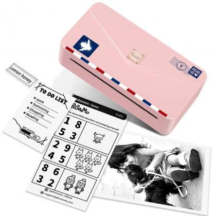 Compact Pink Thermal Printer Bundle With Paper And..