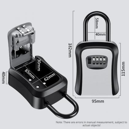 Wall-mounted Combination Key Lock Box Secure..