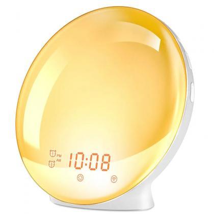Sunrise Simulation Alarm Clock With Led Display