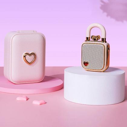 Portable Rose Gold Bluetooth Speaker With Charging..