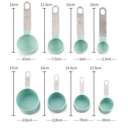 8-piece Stainless Steel Measuring Cups Set On..