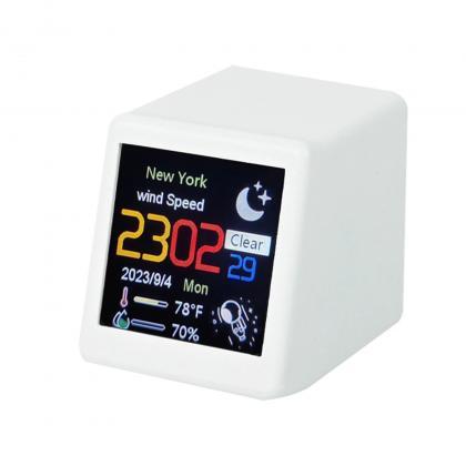 Smart Wi-fi Digital Weather Station Clock, Color..