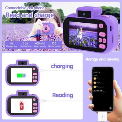 Kids Dual Camera Digital Toy 20 Ips Screen