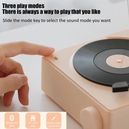 Modern Portable Turntable Vinyl Player With..