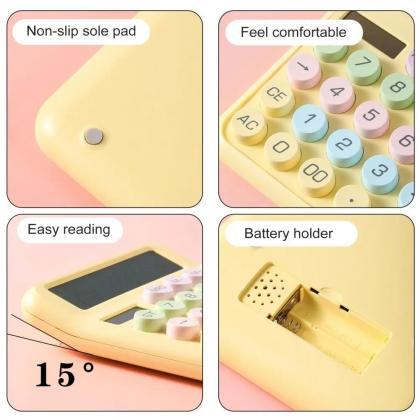 Pastel Colorful Buttons Solar Powered Desktop..