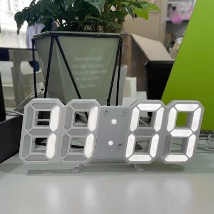 Modern Led Digital Alarm Clock With Temperature..