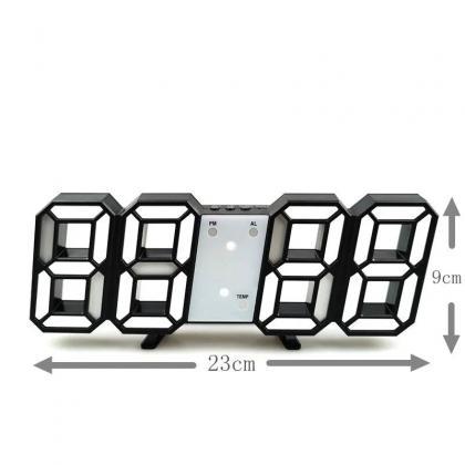 Modern Led Digital Alarm Clock With Temperature..