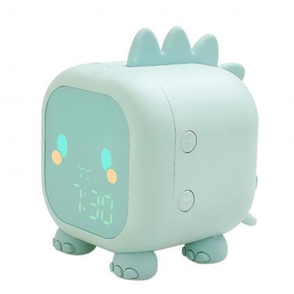 Cute Dinosaur-themed Digital Led Alarm Clock Pink
