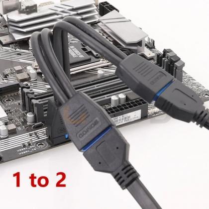 Dual Sata To Usb 30 Converter Splitter Cable..