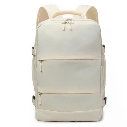Chic Pastel Pink Lightweight Travel Backpack For..