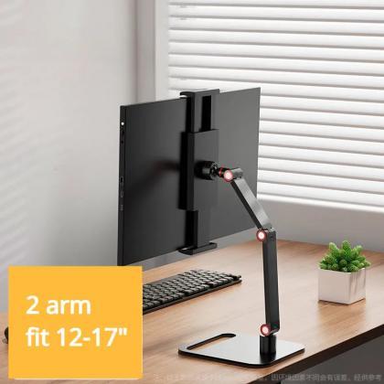 Adjustable Dual Monitor Arm Desk Mount Stand..