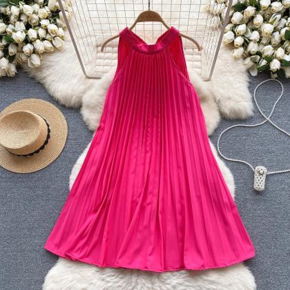 Pink Summer Midi Dress