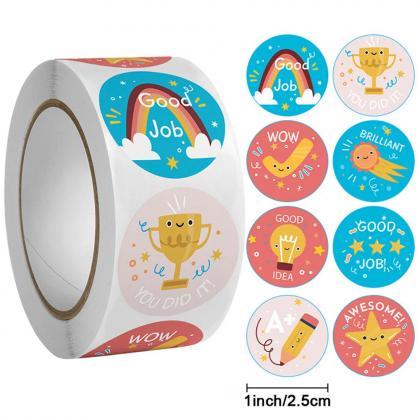Colorful Reward Stickers Rolls For Teachers And..