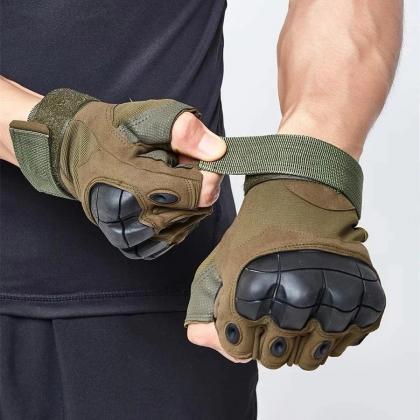 Tactical Military Half-finger Gloves Protective..