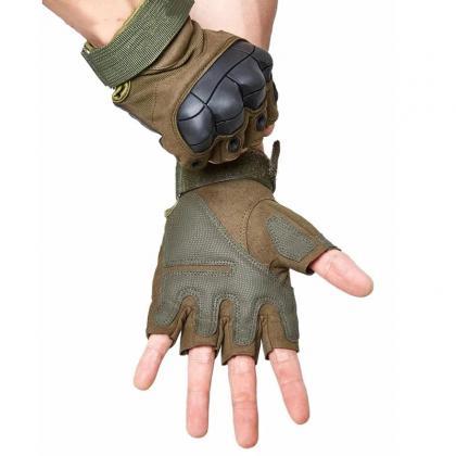 Tactical Military Half-finger Gloves Protective..