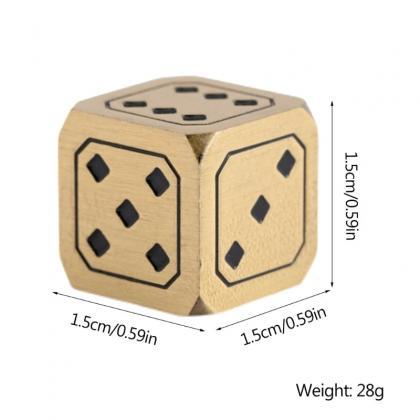 Luxury Gold-plated Alloy Dice Set For Board Gamers