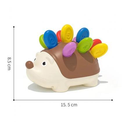 Colorful Hedgehog Shape Sorter Toy With Numbered..