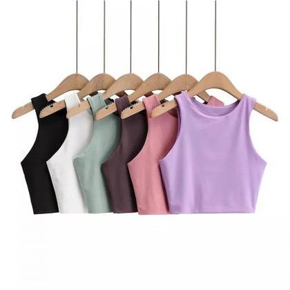 Assorted Colors Basic Womens Tank Top Pack Of Six