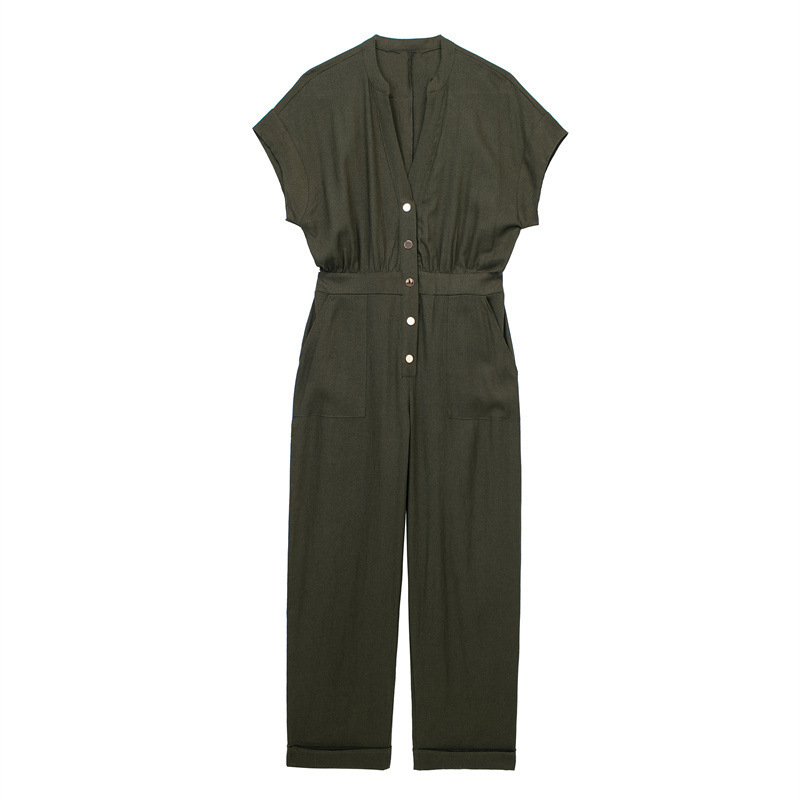Loose High-waisted Pants Personalized Street Jumpsuits