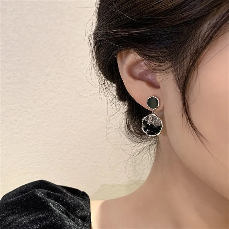 Vintage Fashion Simple Earrings Geometric Black Women's Earrings Jewelry