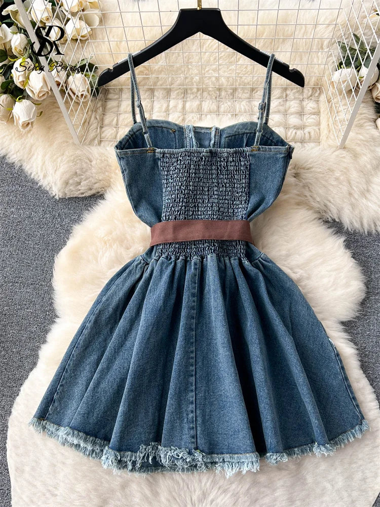 Denim Corset Dress main image 1