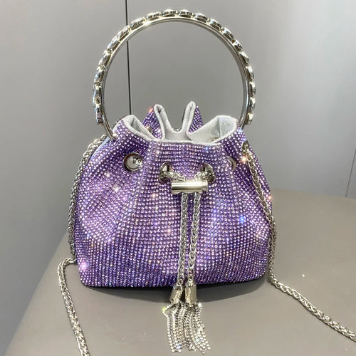 Rhinestone Bucket Bag