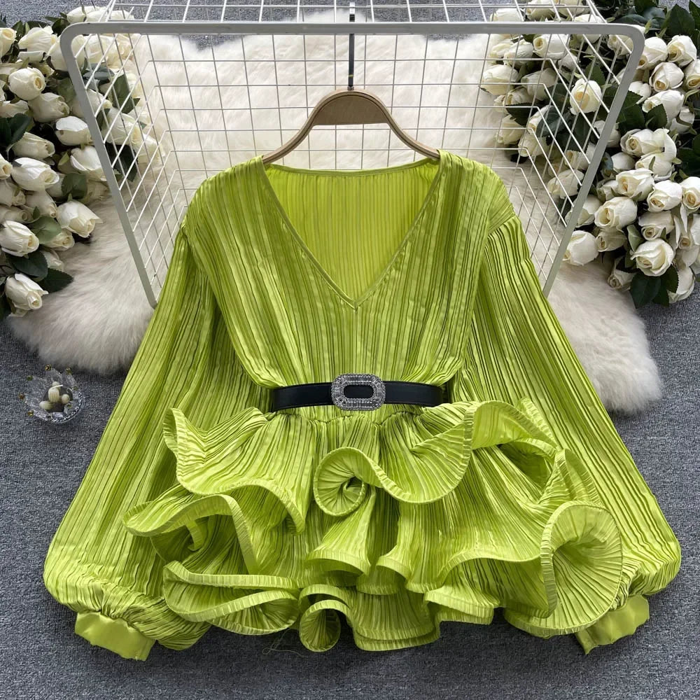 knee length dresses for ladies Pleated Dress With Ruffles | Mayoral
