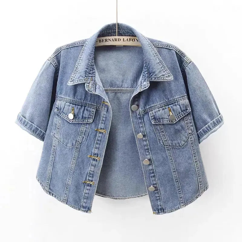 Kids Classic Light Wash Denim Jacket Casual Outerwear