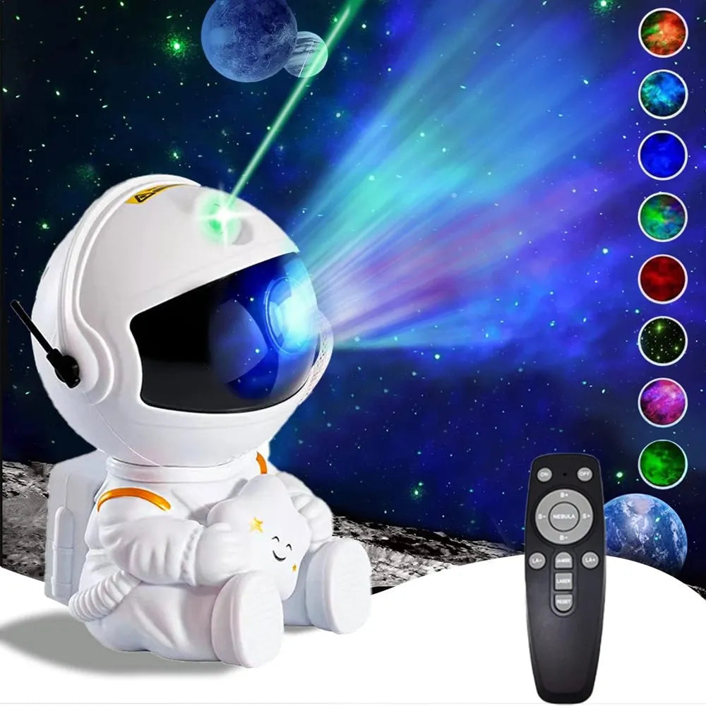 Astronaut Projector Night Light With Multiple Light Effects