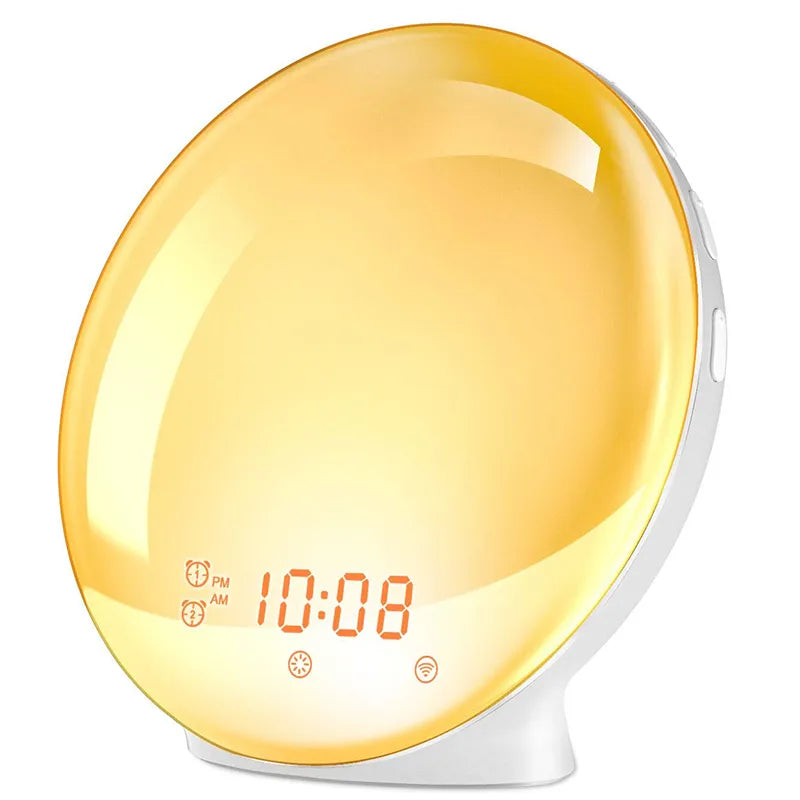 Sunrise Simulation Alarm Clock With Led Display