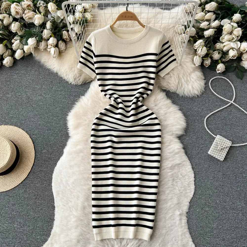 sachin and babi light blue dress Women's White Knitted Mini Dress main image 0
