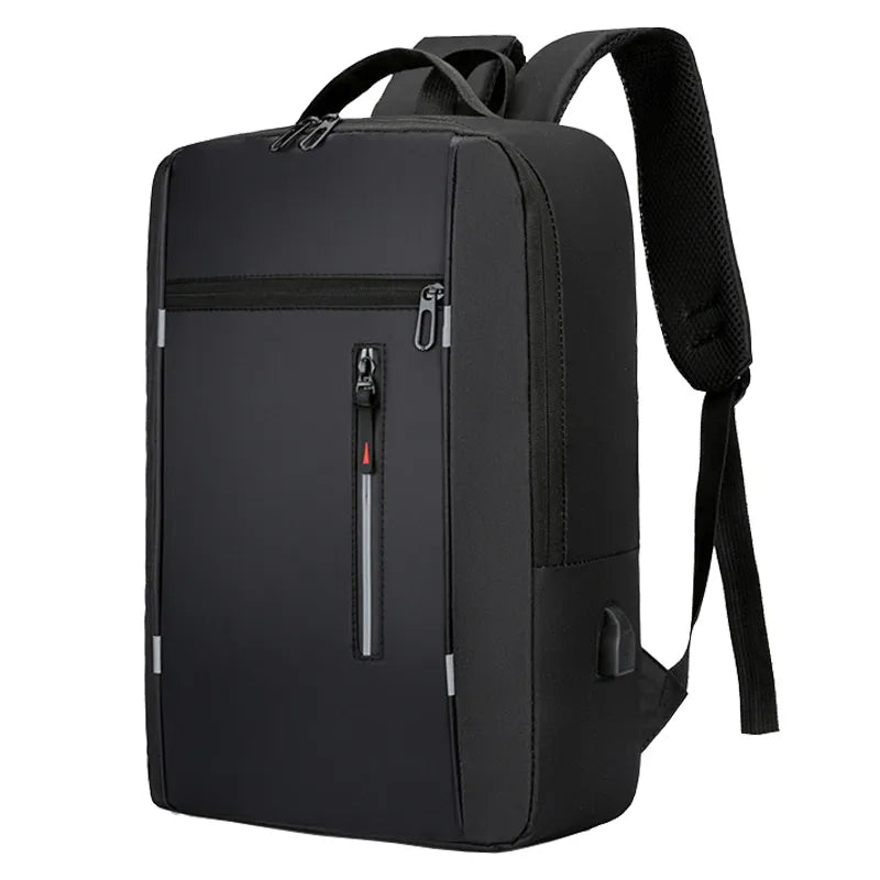 Sleek Water-resistant Anti-theft Laptop Backpack Black